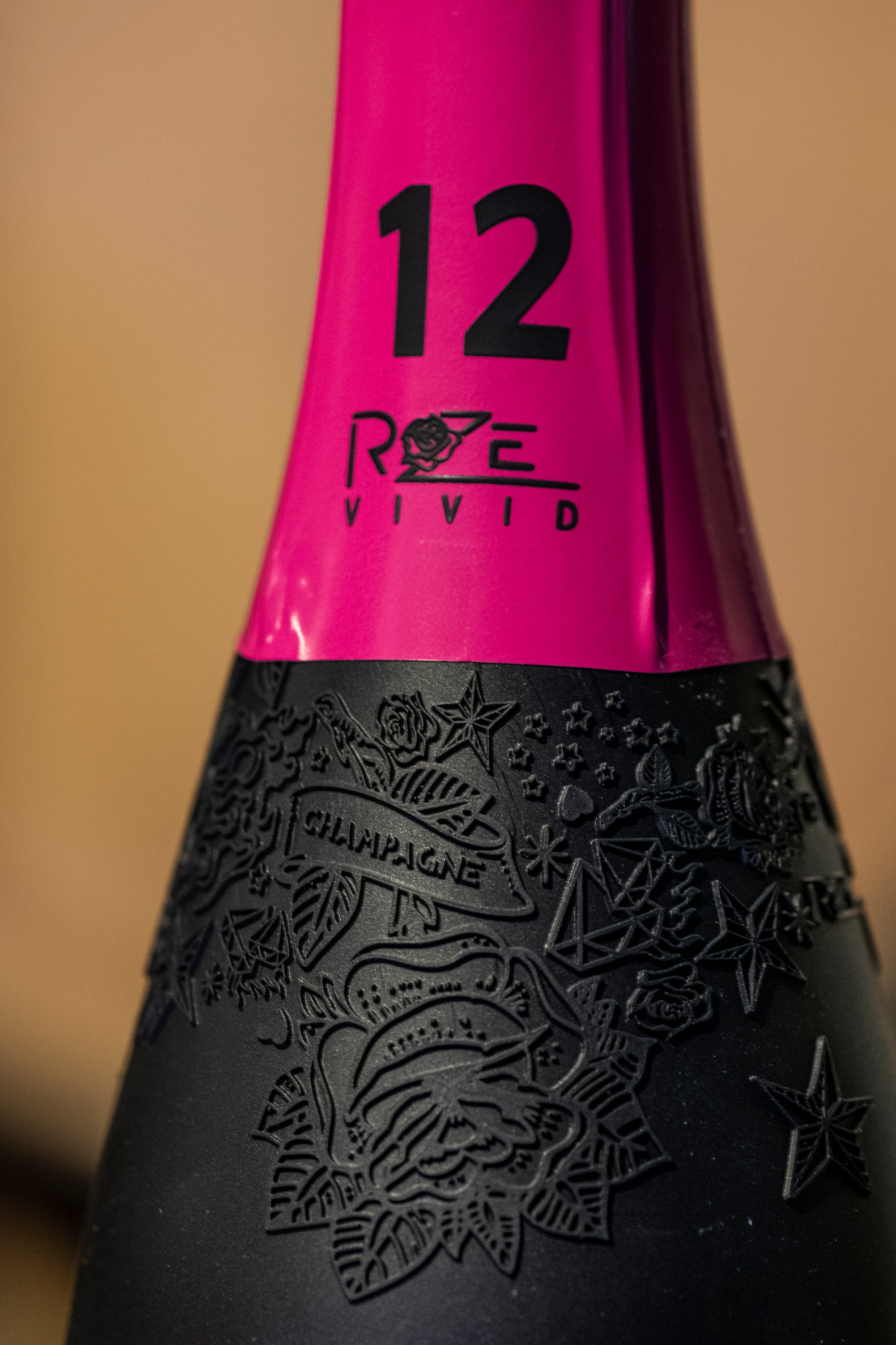 N°12 Vivid Champagne Roze Grand Cru Brut nature Rosé, no added sugar