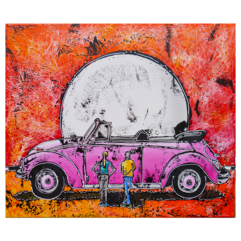 peinture volkswagen coccinelle decapotable Franck Ecalard painting