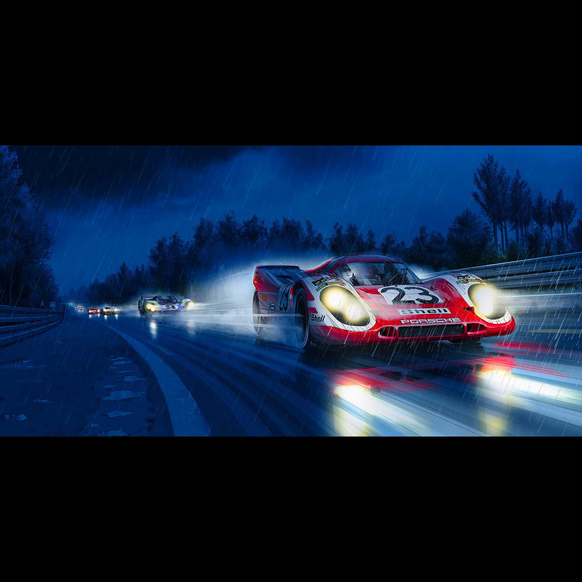 Porsche 917 N°23 nuit 24h le mans