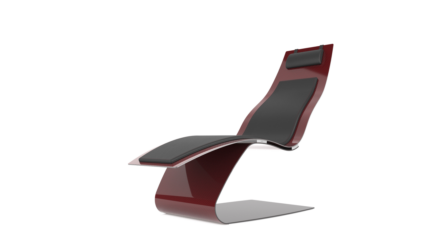 LUXURY LOUNGE CHAIR IN CARBON "IMPOSSIBLE FURNITURE"