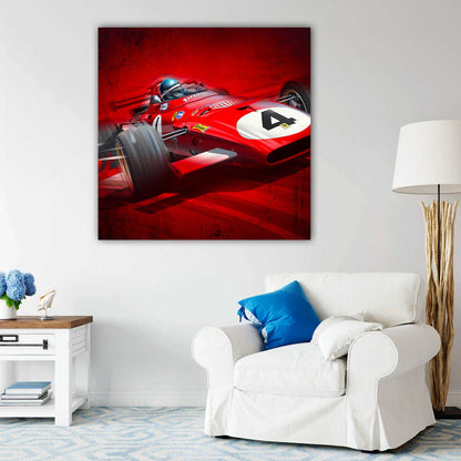 Ferrari 312B Jacky Ickx plexiglas or fine art