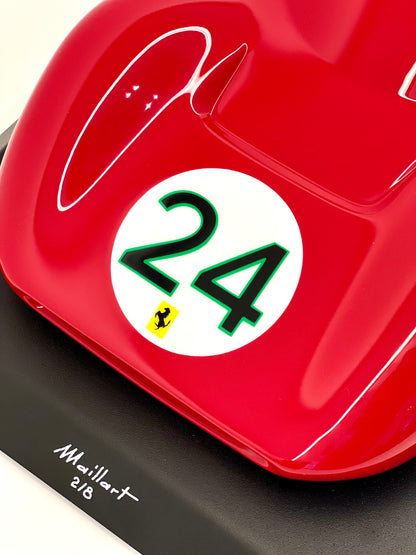 Ferrari-330P4-Laurent-Maillart3-sculptureautomobile rosso corsa