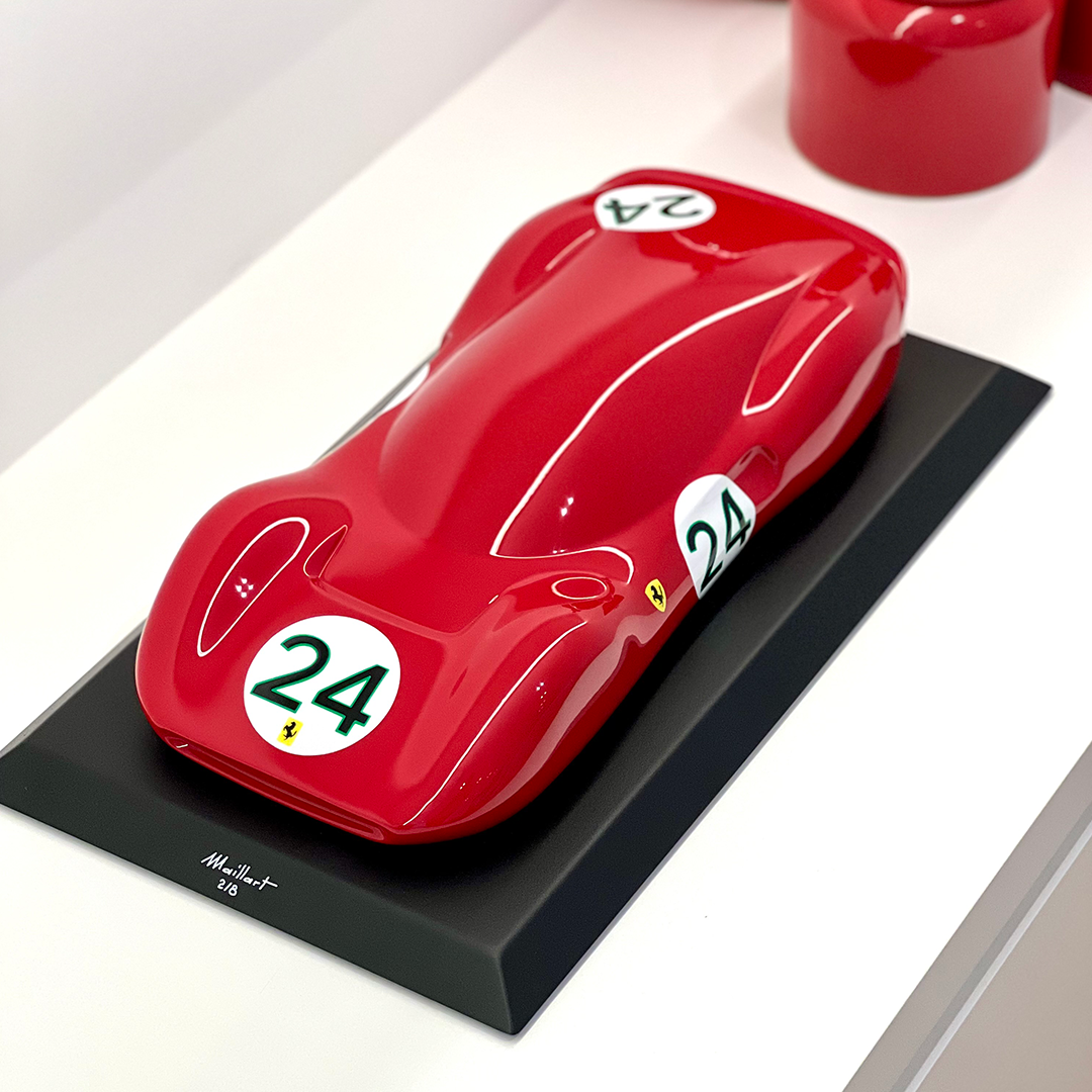 Ferrari-330P4-Laurent-Maillart3-sculptureautomobile rosso corsa