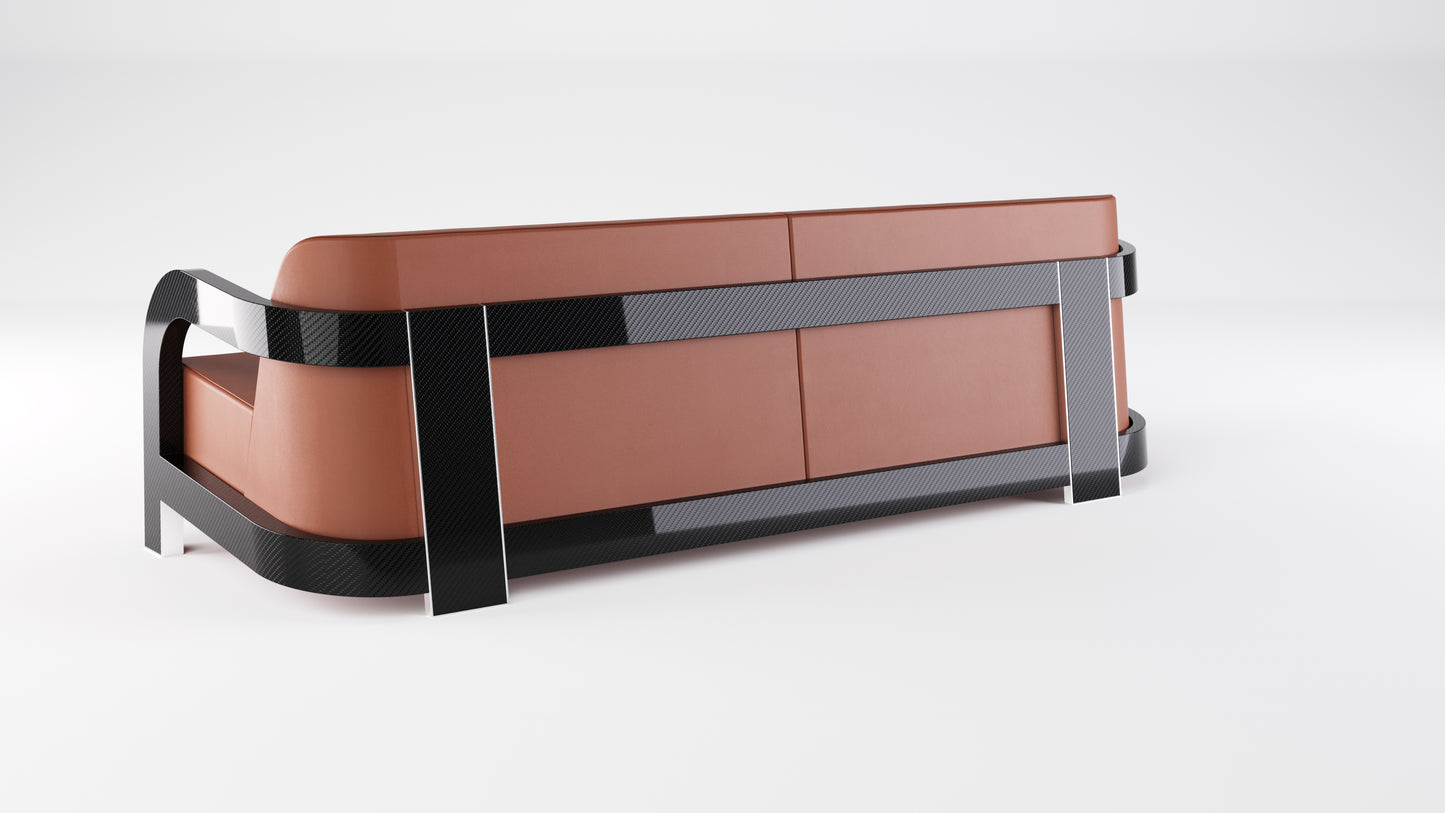 LUXURY SOFA IN CARBON "IMPOSSIBLE FURNITURE"