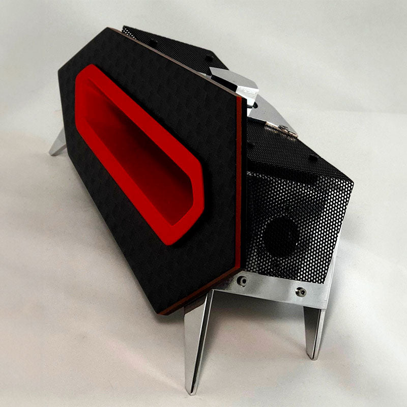 Lamborghini Aventador Bluetooth Speaker red and carbon 3D view