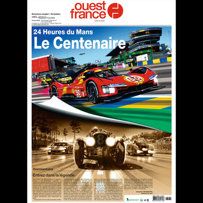 ILLUSTRATION FERRARI 499P HYPERCAR VICTORY AT 24H OF LE MANS