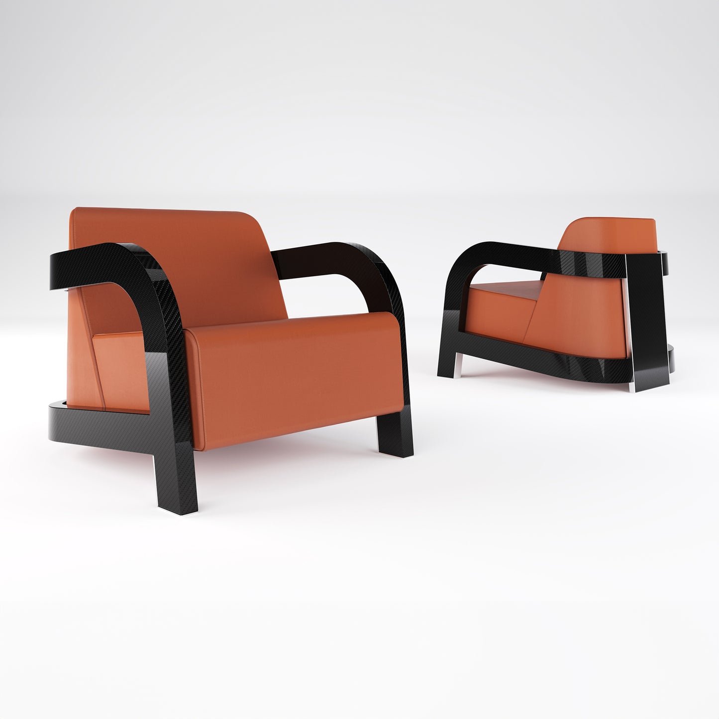 LUXURY ARMCHAIR IN CARBON "IMPOSSIBLE FURNITURE"