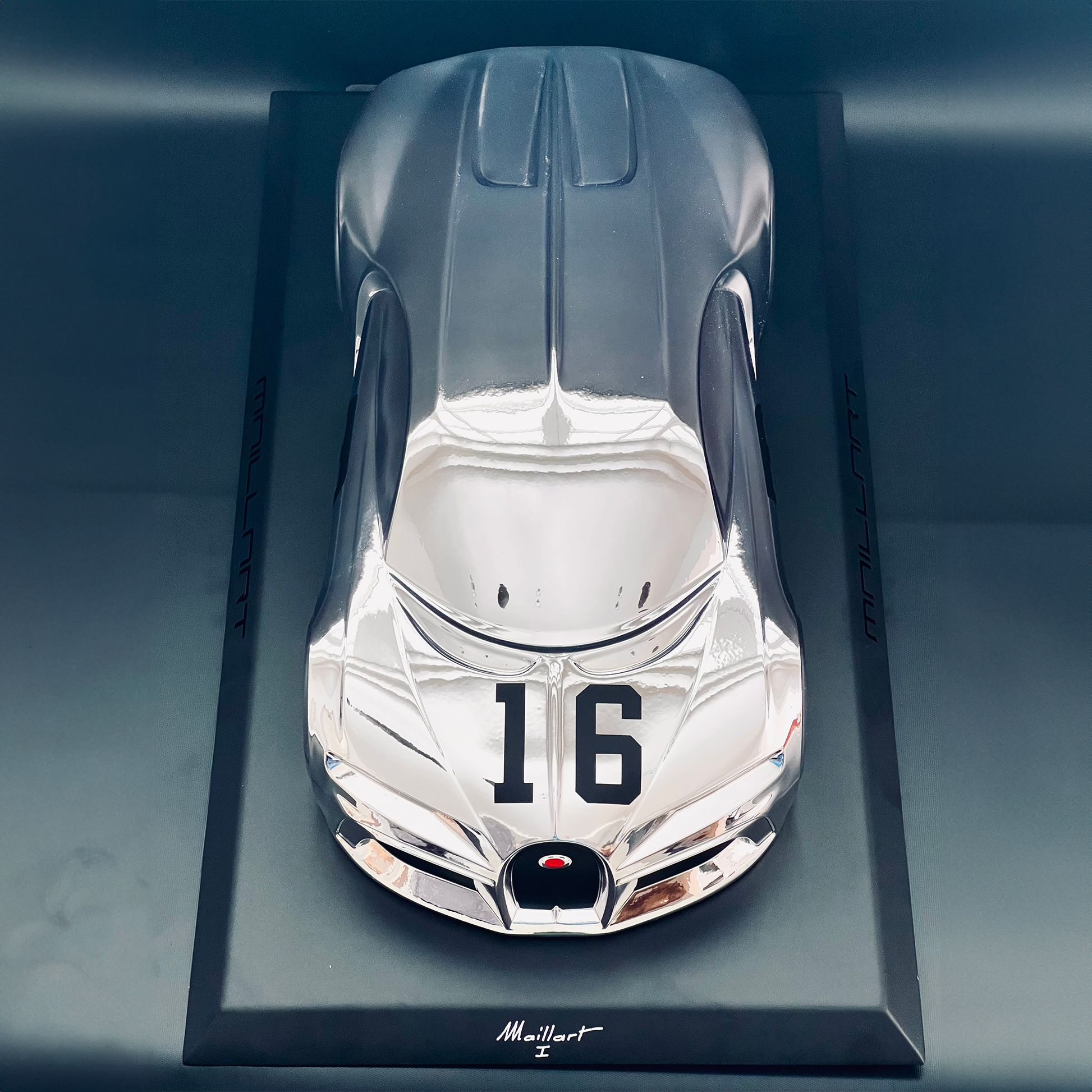 Automotive sculpture Bugatti Chiron Laurent Maillart