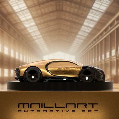 Bugatti Chiron laurent maillart sculpture automobile