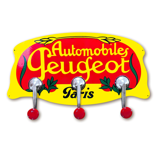 VINTAGE PEUGEOT COAT HANGER L'AUTOMOBILIER