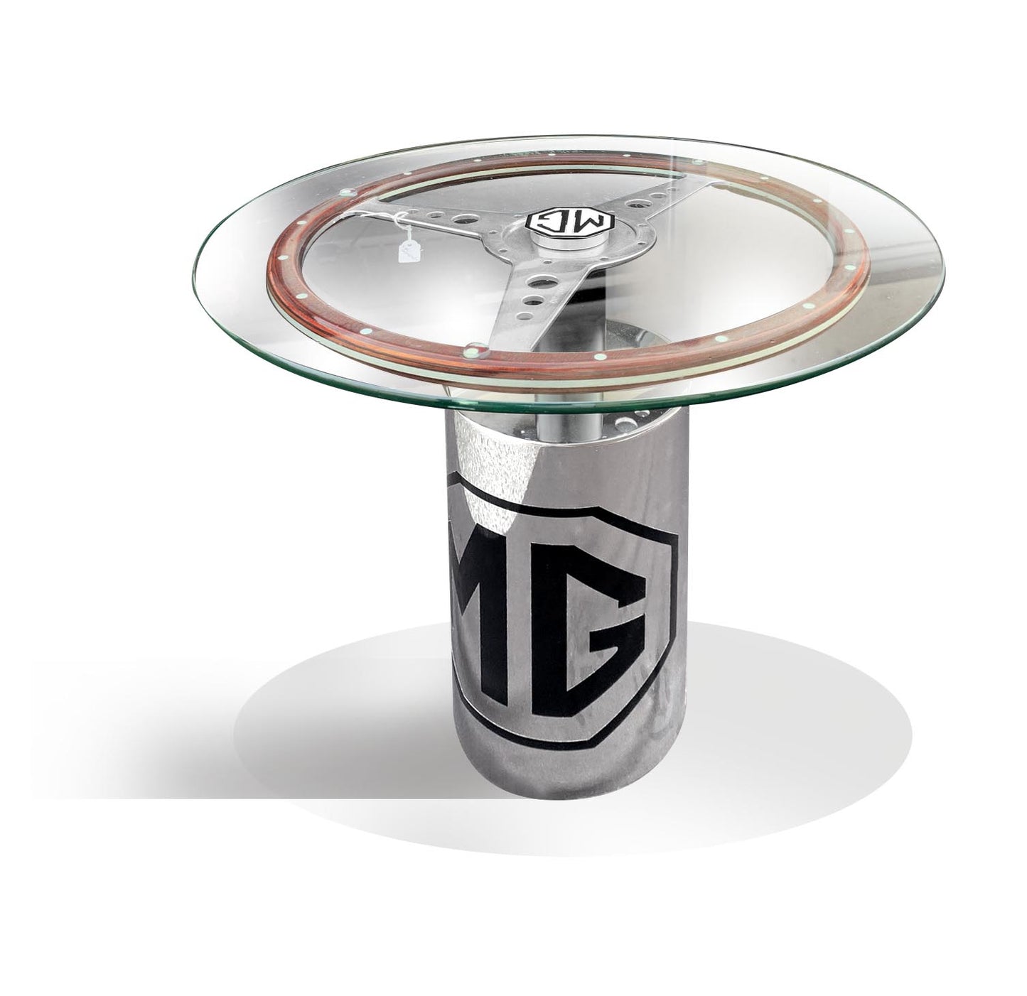 VINTAGE MG MOTORS PEDESTAL TABLE L'AUTOMOBILIER