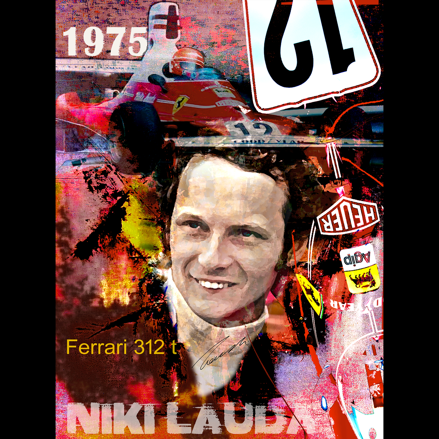 NIKI LAUDA "CHAMPION DU MONDE F1"