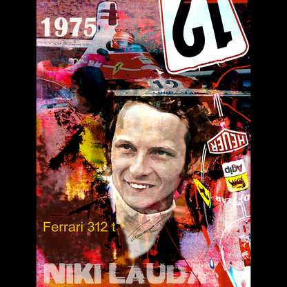 NIKI LAUDA "WORLDWIDE F1 CHAMPION"