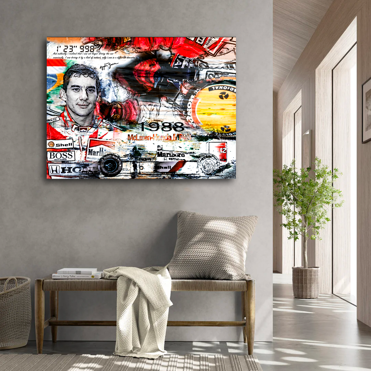 AYRTON SENNA "CHAMPION DU MONDE F1"