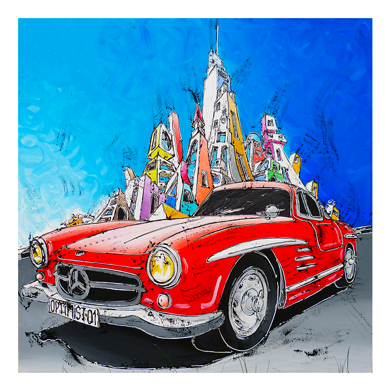 mercedes 300SL portes papillon franck ecalard