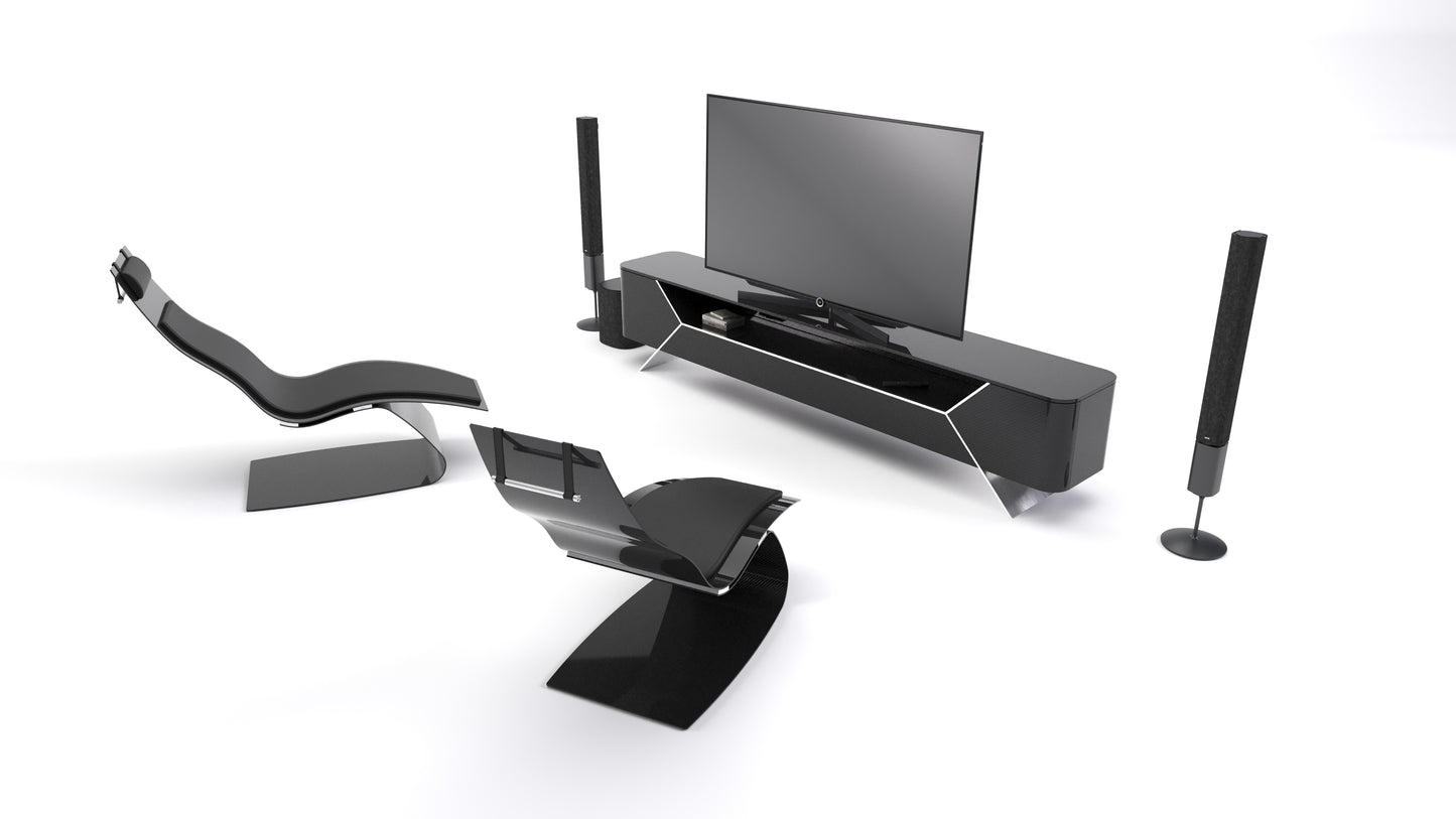 LUXURY TV SET IN CARBON "IMPOSSIBLE FURNITURE"