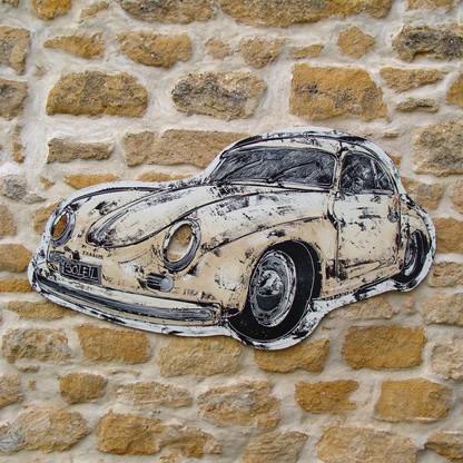 painted car shapes on aluminium franck ecalard