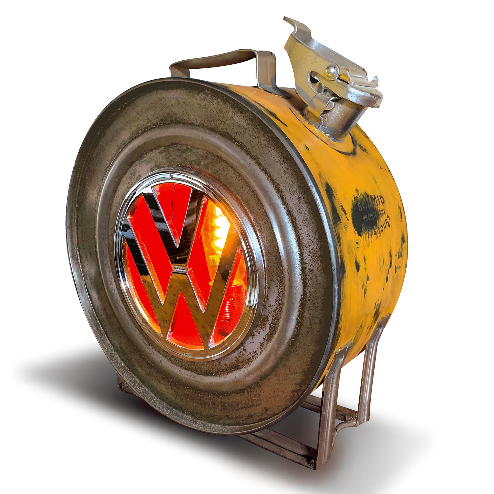 VINTAGE ROUNDED JERRYCAN LAMP VW L'AUTOMOBILIER