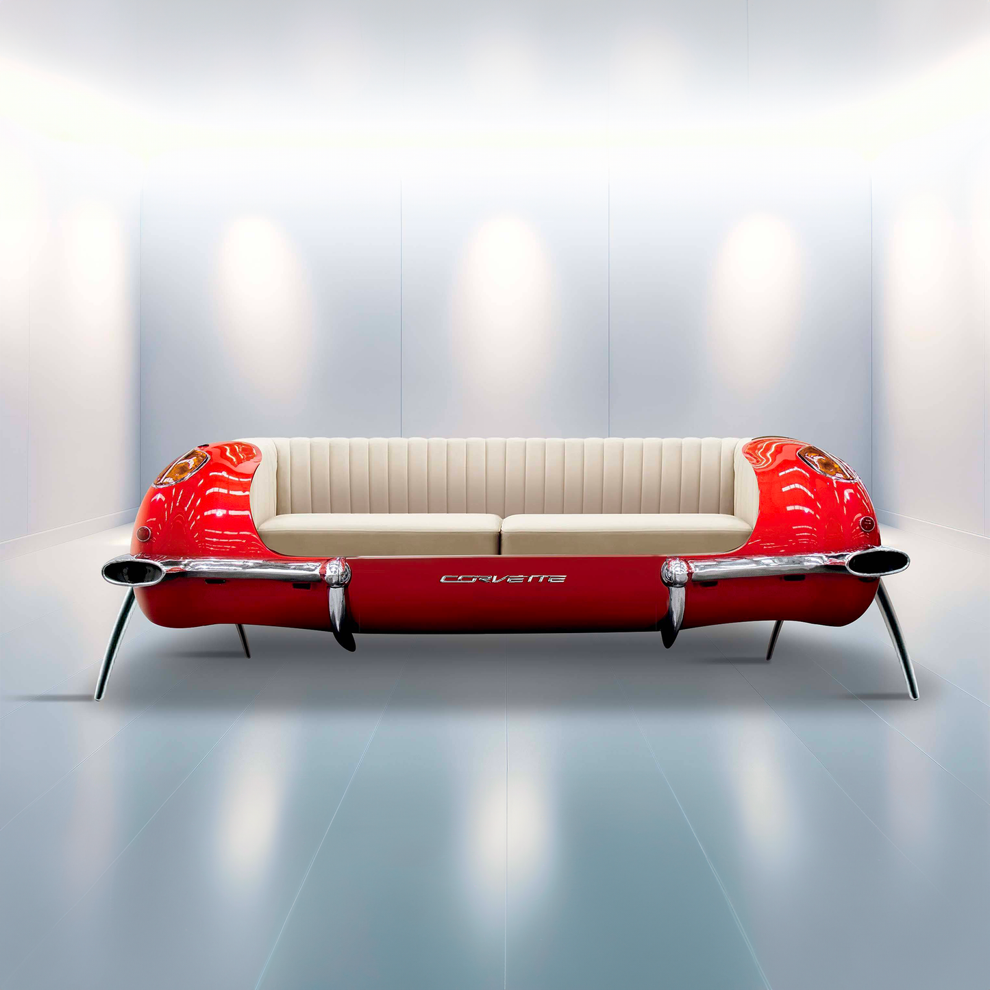 TAILOR-MADE LUXURY AUTOMOTIVE ART FURNITURE CHEVROLET CORVETTE C1 SOFA