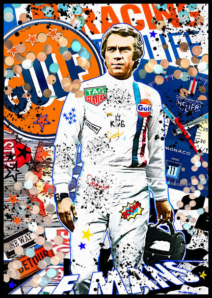 STEVE MCQUEEN COME BACK POP ART COLLAGE