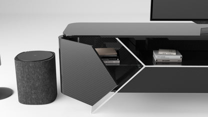 LUXURY TV SET IN CARBON "IMPOSSIBLE FURNITURE"